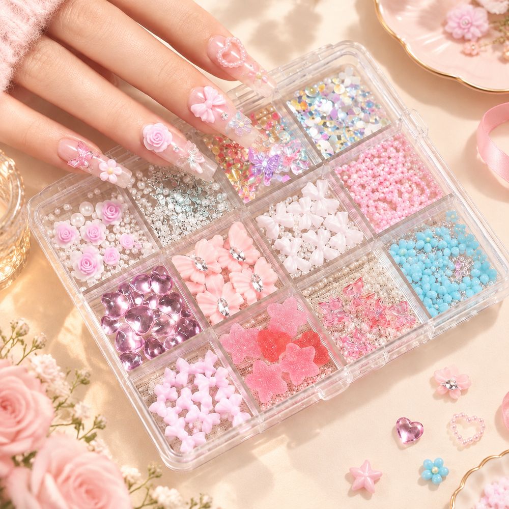 Resin Art Using Flowers - 12 przegródek z wieloma kształtami żywicznych