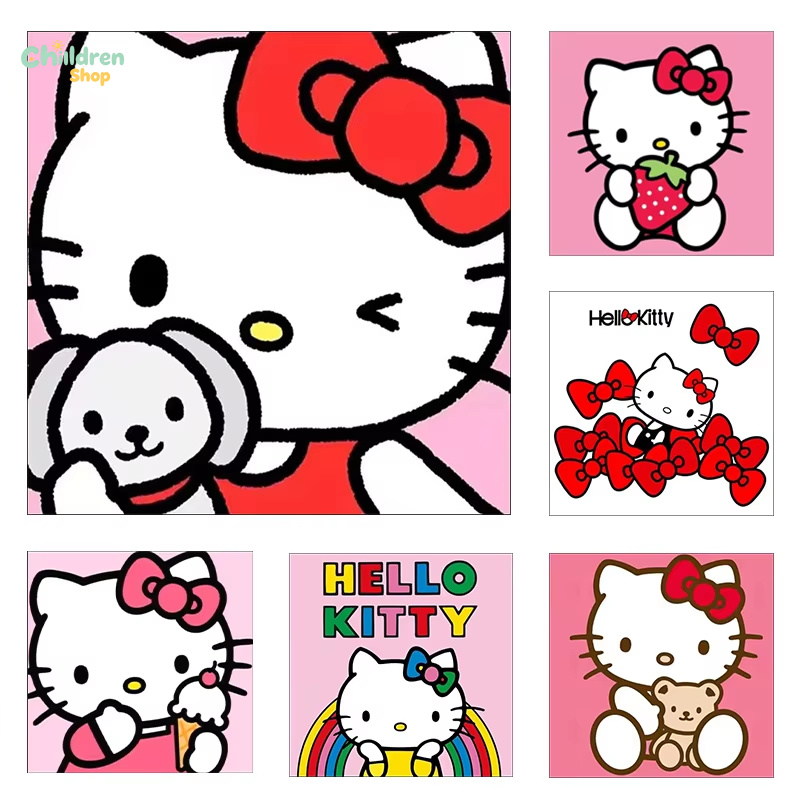 Resin Art Wall Decor - Sanrio Hello Kitty Kawaii dla dorosłych,