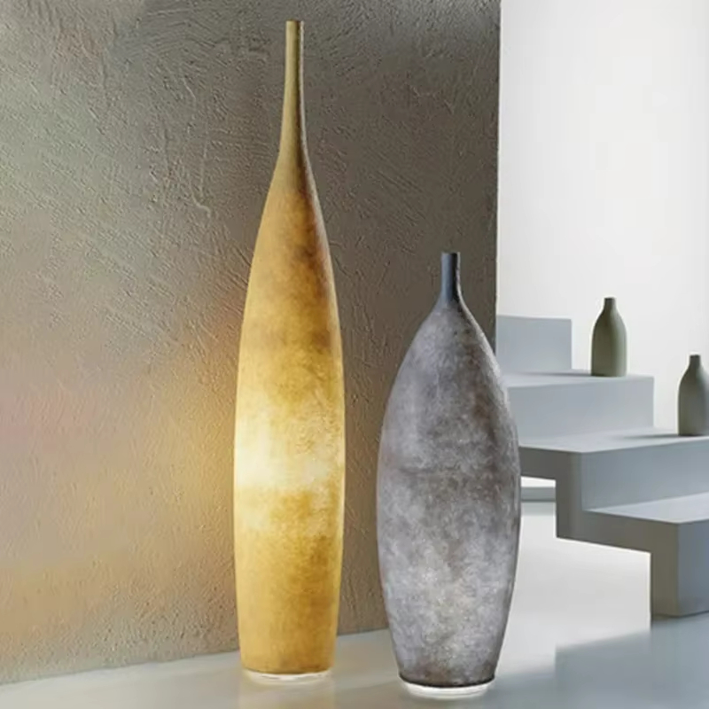 Resin Art Floor Design - Lampa podłogowa w kształcie wazonu, minimalistyczna,