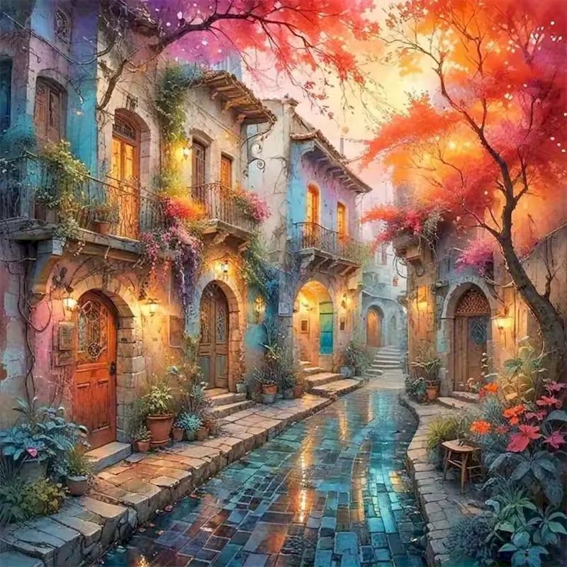 Resin Art Wallpaper - RUOPOTY 5d Diamentowe Malowanie Dekoracyjne Obrazy