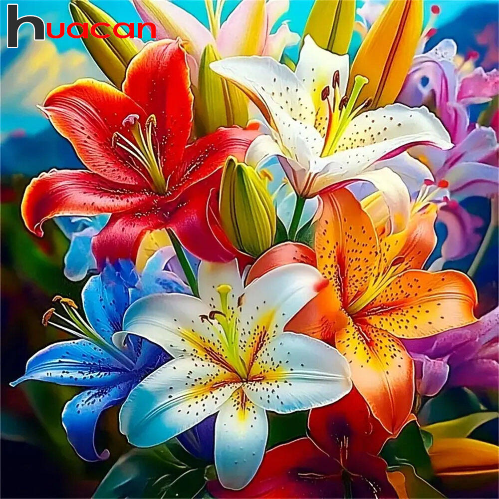 Resin Art Wallpaper - Huacan 2024 Nowa kolekcja Diamentowe obrazy