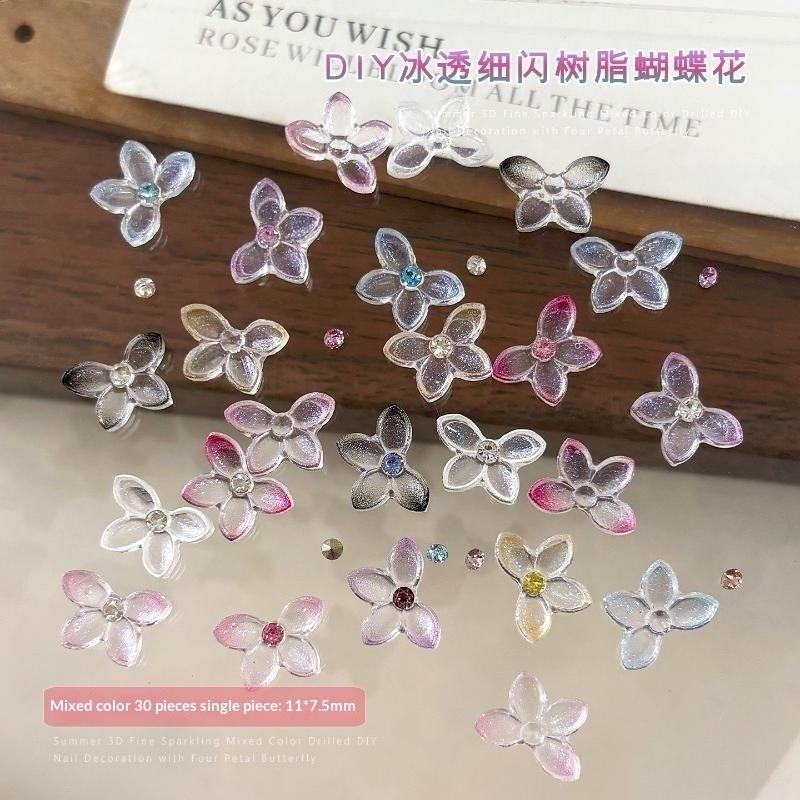 Resin Art Using Flowers - 【B】30 sztuk – trójwymiarowe ozdoby do