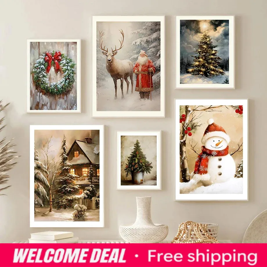Resin Art Wall Decor - Prezent na Boże Narodzenie Dekoracje Świąteczne