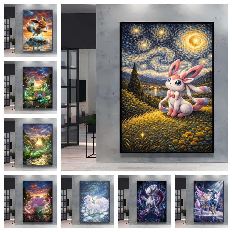 Resin Art Gift For Birthday - Plakat w estetyce anime, Pokemon, dekoracja