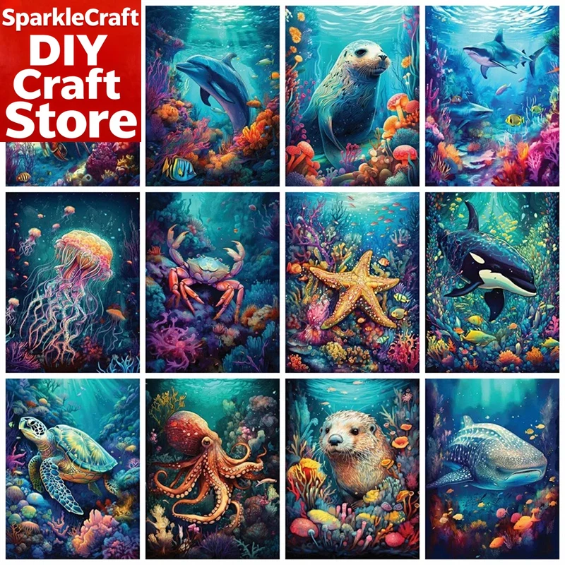Resin Art Wall Decor - 1 szt. Bezramkowy Zestaw do Malowania