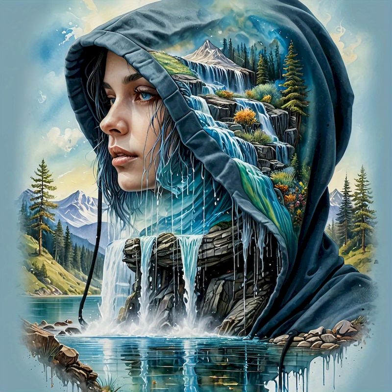 Resin Art Wallpaper - SDOYUNO Diy 5d kobiety Fantasy obraz