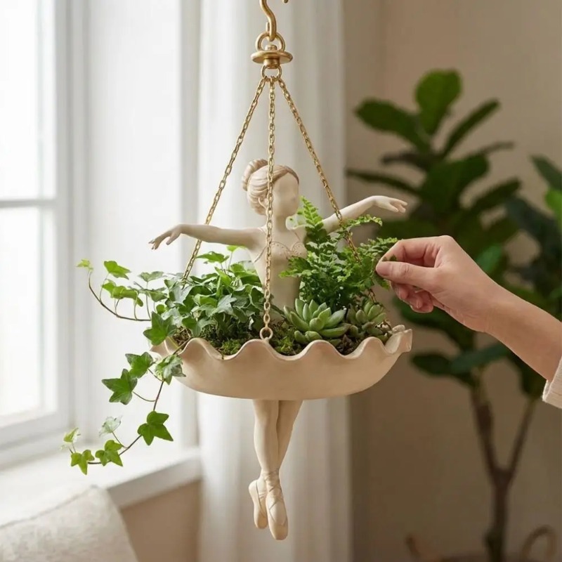 Dekoracyjna wisząca doniczka w – Resin Art Using Flowers recenzja i cena