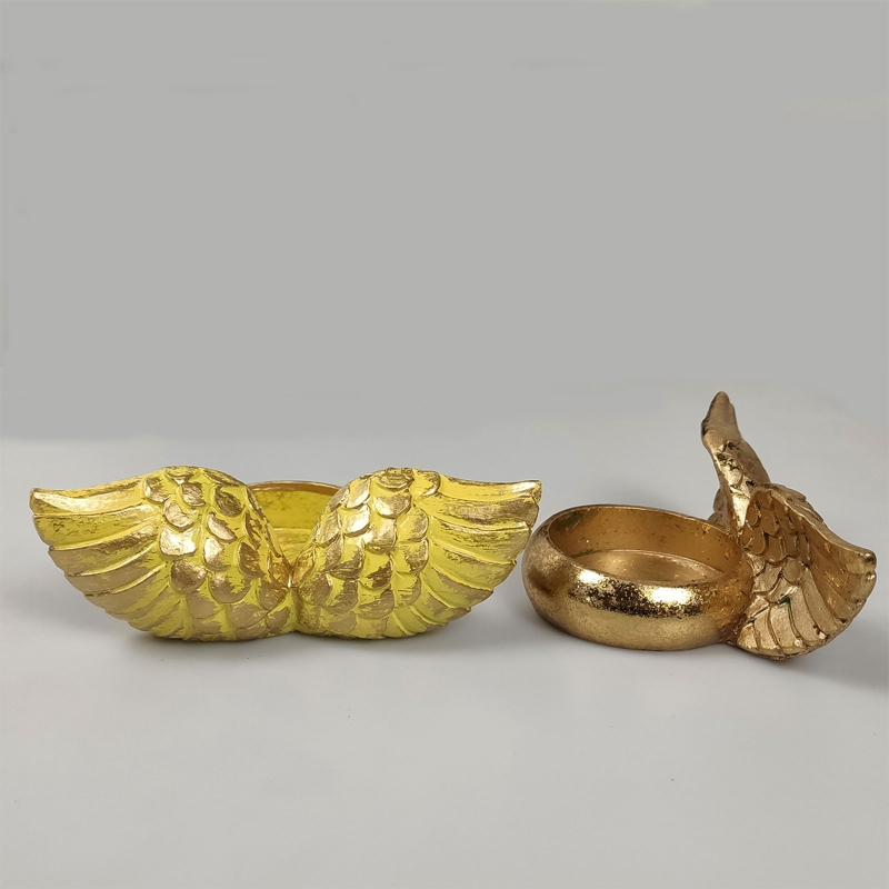 Angel Wings świecznik posąg ży – Resin Art Gift For Wedding recenzja i cena