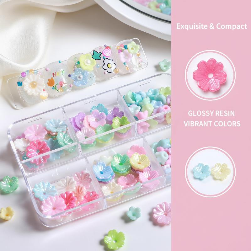 6 przegródek z mini ozdobami z – Resin Art Using Flowers recenzja i cena