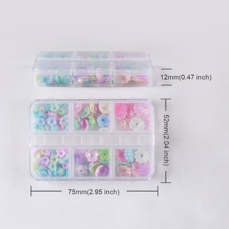 6 przegródek z mini ozdobami z – Resin Art Using Flowers recenzja i cena