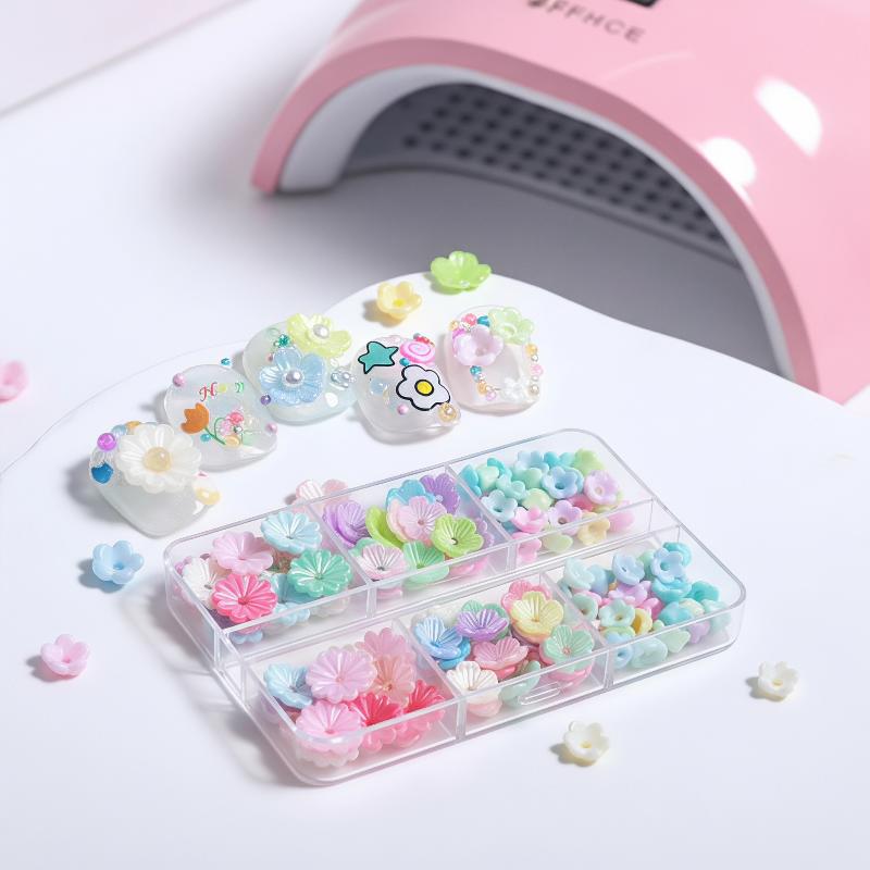 6 przegródek z mini ozdobami z – Resin Art Using Flowers recenzja i cena
