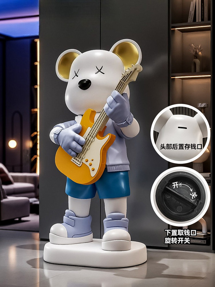 Statuetka Niedźwiedzia Gitarzy – Resin Art Gift For Birthday recenzja i cena